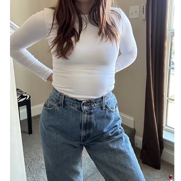 Y2K Levis Blue Jeans 950 Relaxed Fit 11 MED, orange tab (fits a 6/8) - Picture 2 of 12